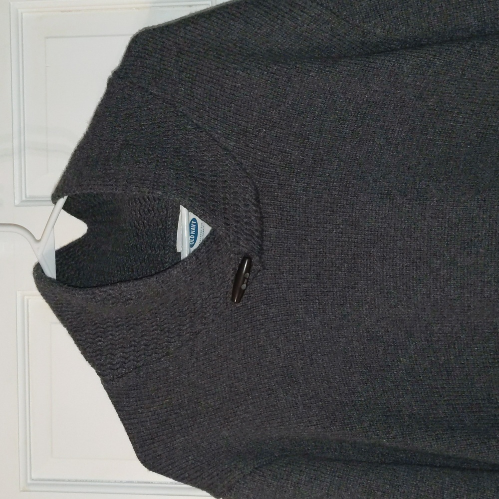 Charcoal grey toggle sweater XL